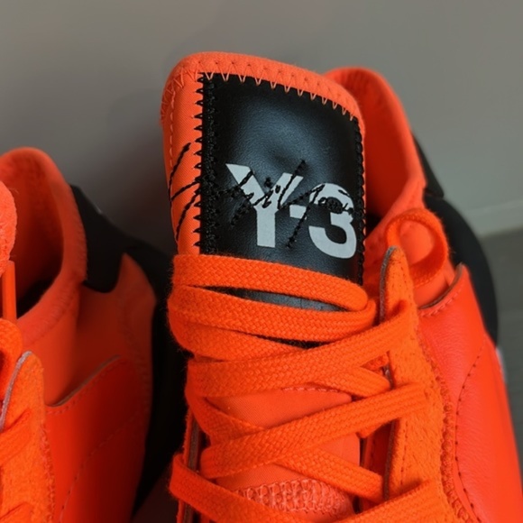 Y-3 Kaiwa Solar Orange Black Sneakers - Picture 8 of 12
